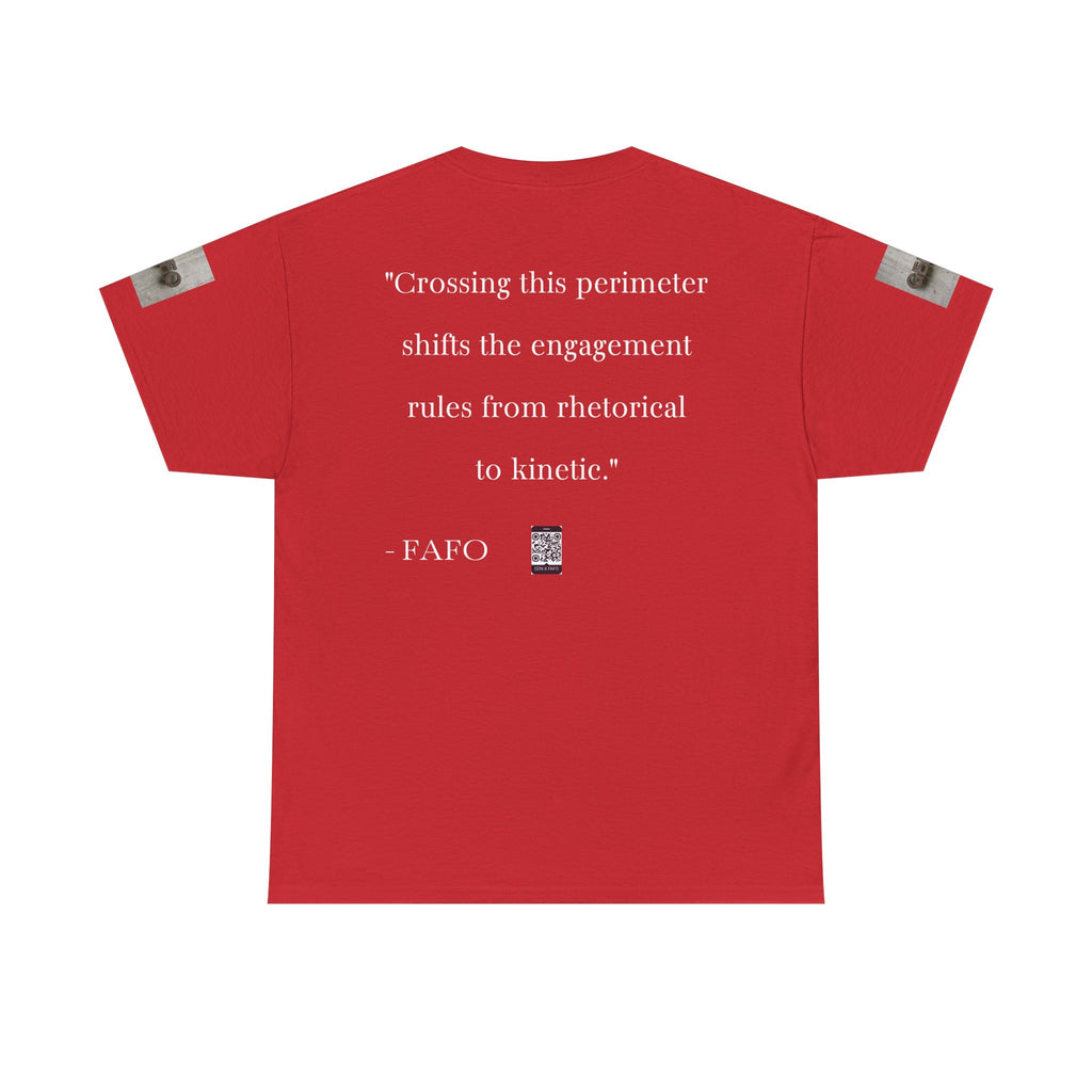 #GXFU-024a "Crossing this perimeter shifts the engagement rules from rhetorical to kinetic."