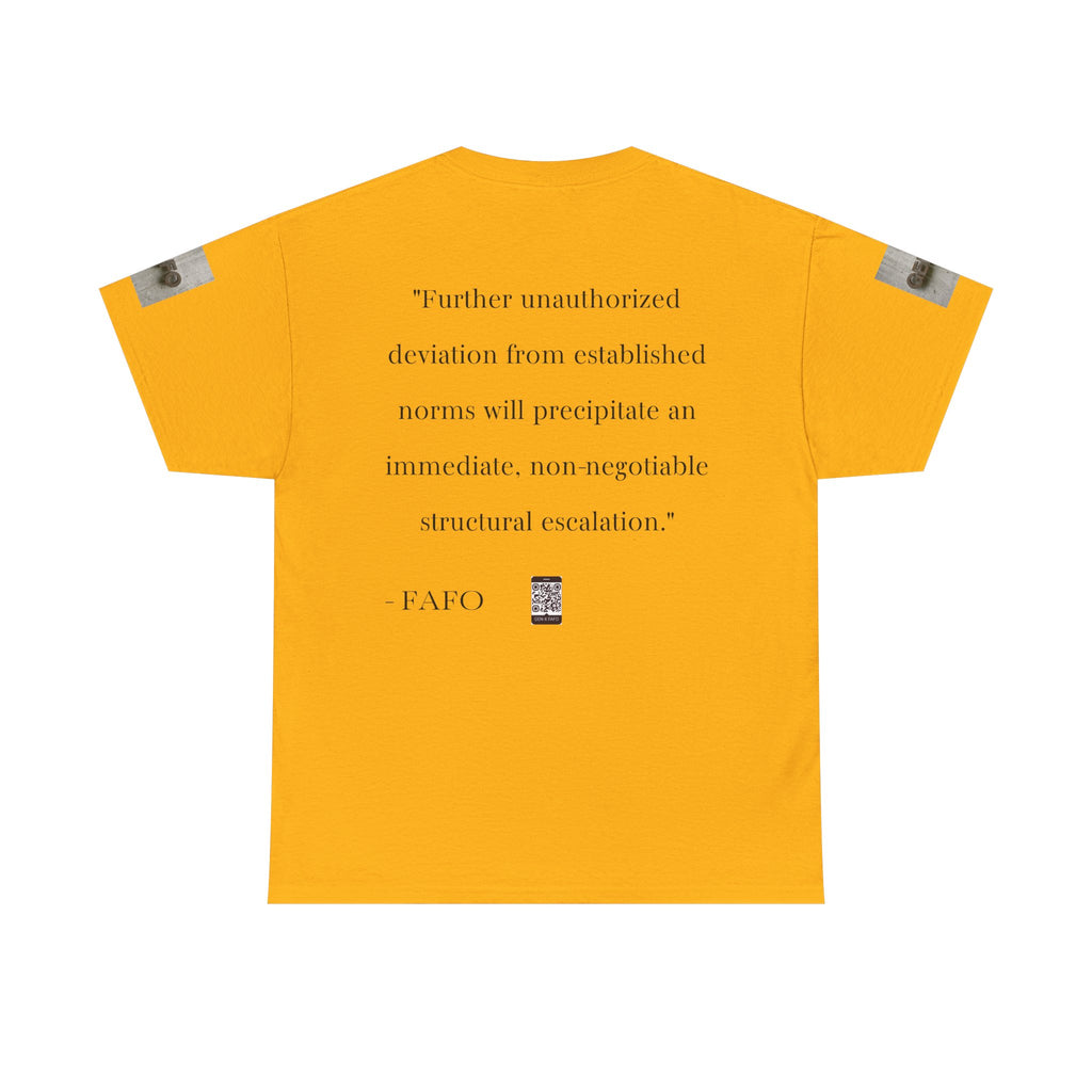 #GXF-001 "Further unauthorized deviation from established norms will precipitate an immediate...