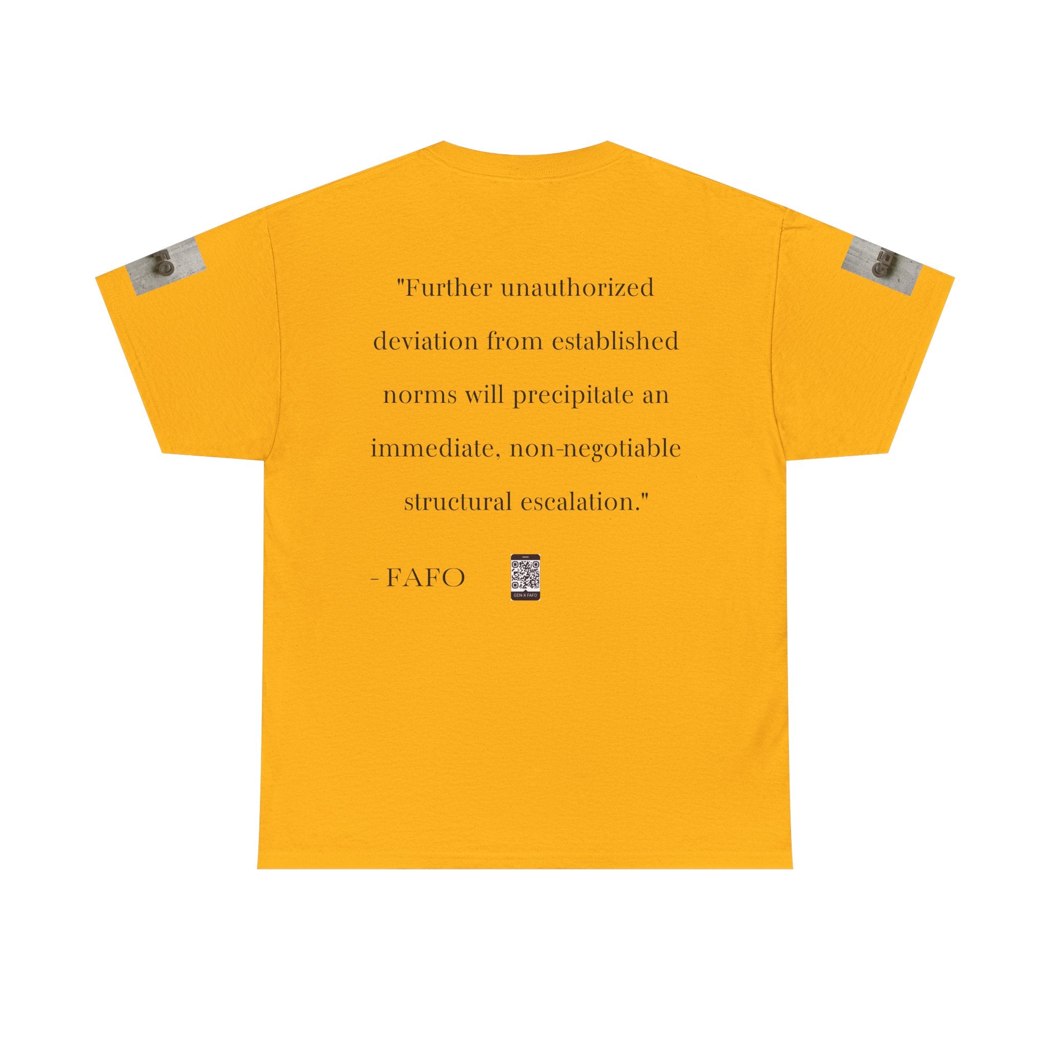 #GXF-001 "Further unauthorized deviation from established norms will precipitate an immediate...
