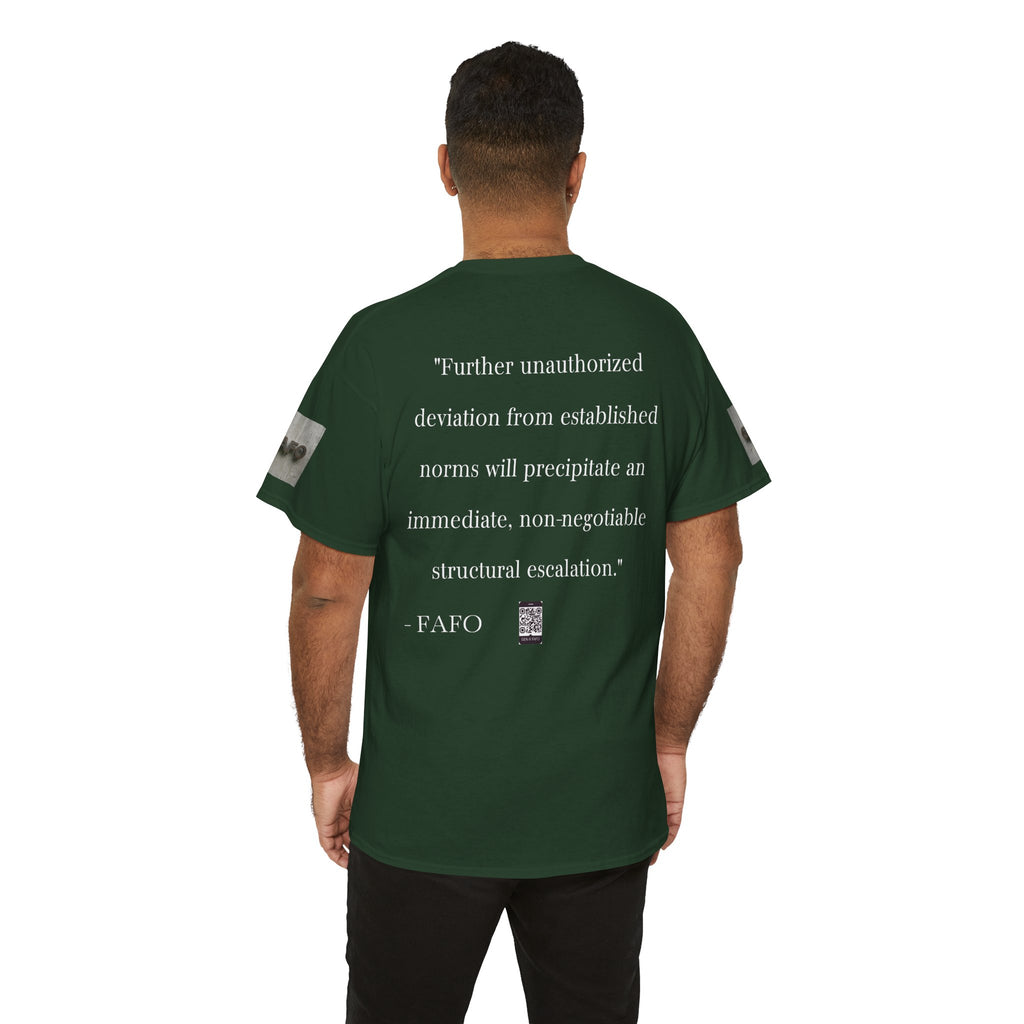 #GXF-001a "Further unauthorized deviation from established norms will precipitate an immediate...