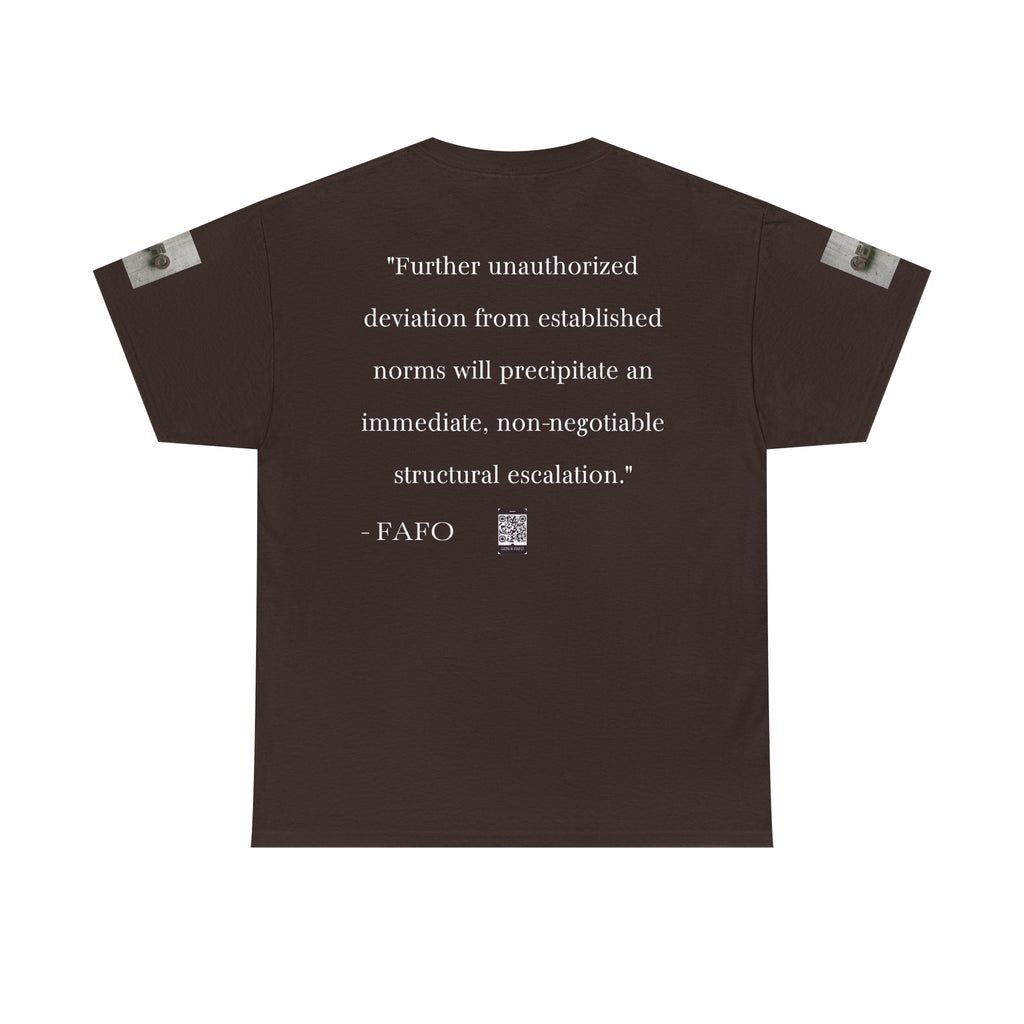 #GXF-001a "Further unauthorized deviation from established norms will precipitate an immediate...
