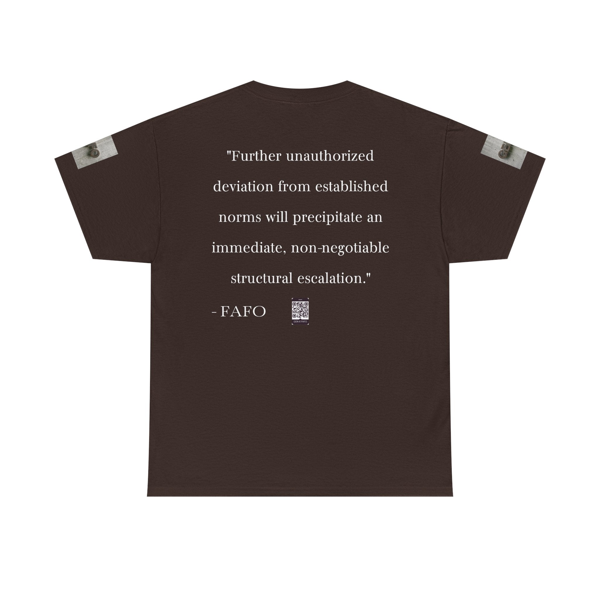 #GXF-001a "Further unauthorized deviation from established norms will precipitate an immediate...