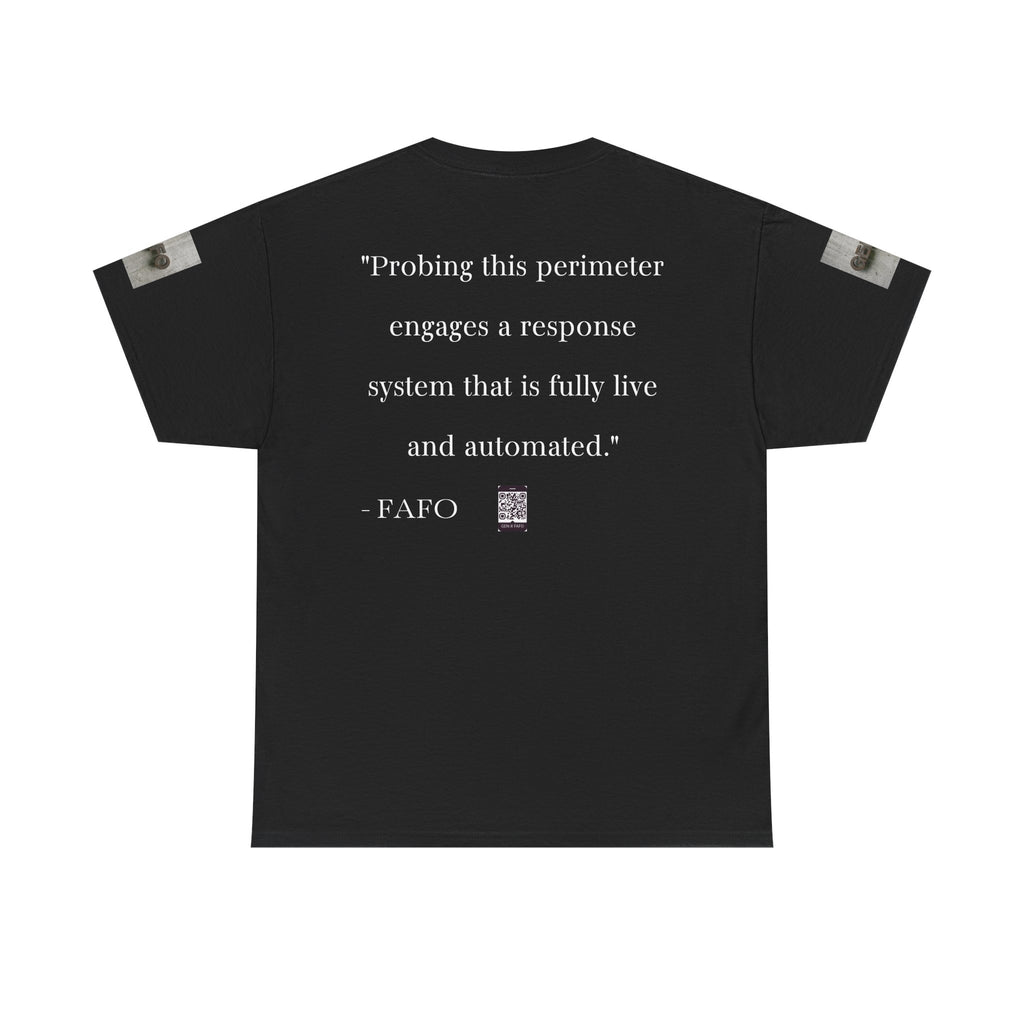 #GXF-007a "Probing this perimeter engages a response system that is fully live and automated."