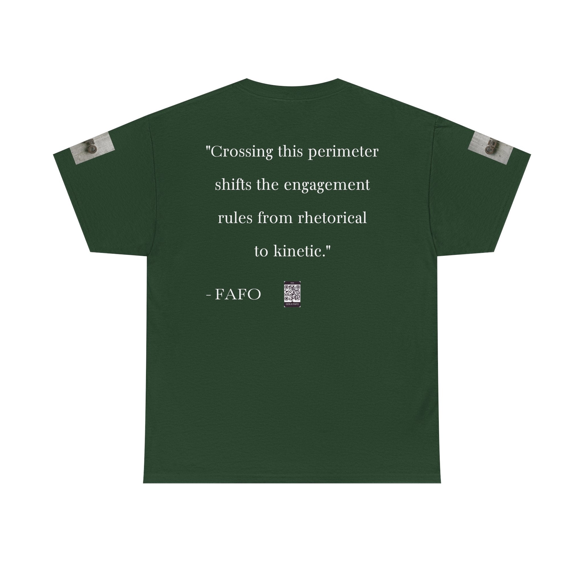 #GXFU-024a "Crossing this perimeter shifts the engagement rules from rhetorical to kinetic."