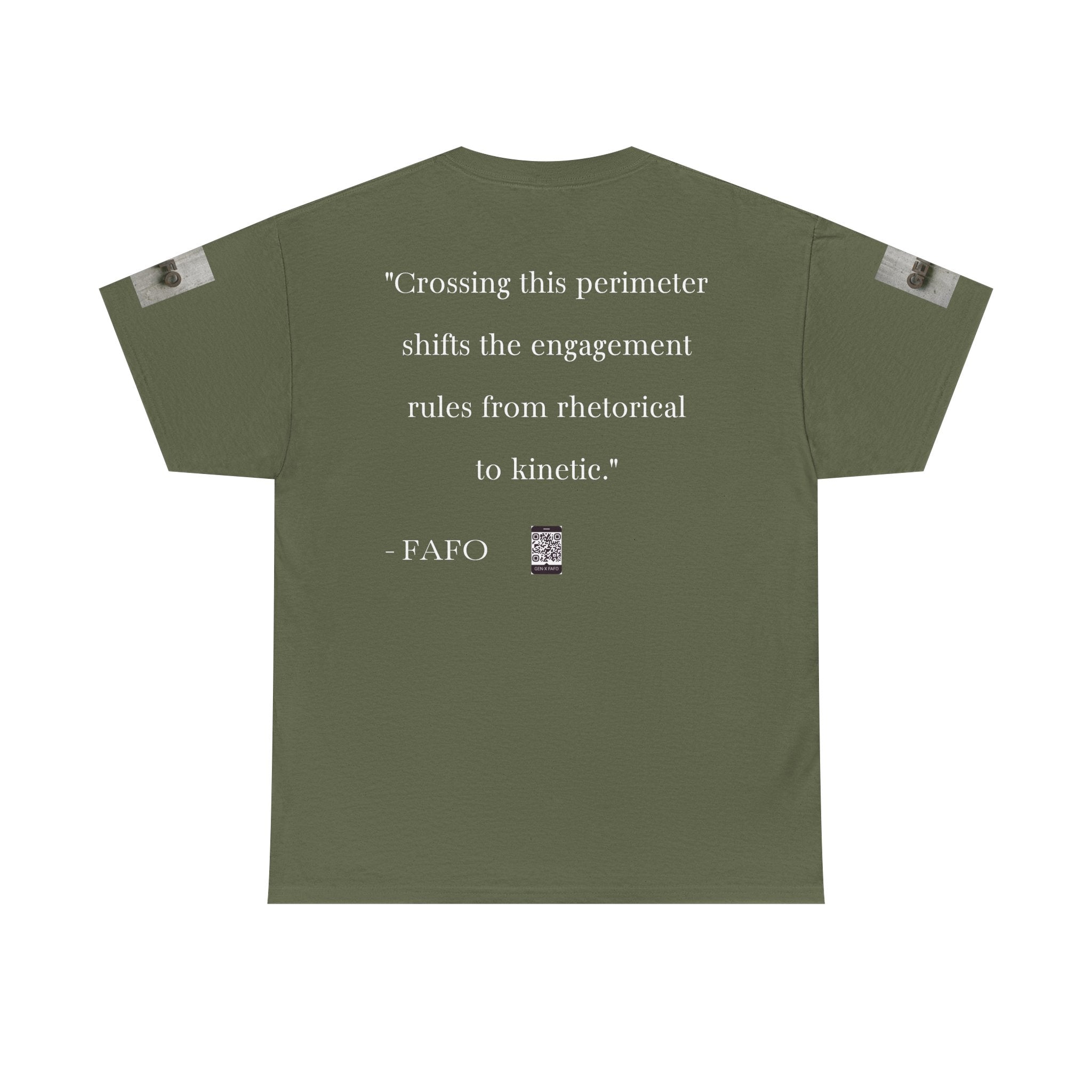 #GXFU-024a "Crossing this perimeter shifts the engagement rules from rhetorical to kinetic."