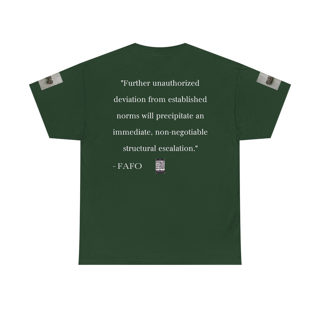 #GXF-001a "Further unauthorized deviation from established norms will precipitate an immediate...