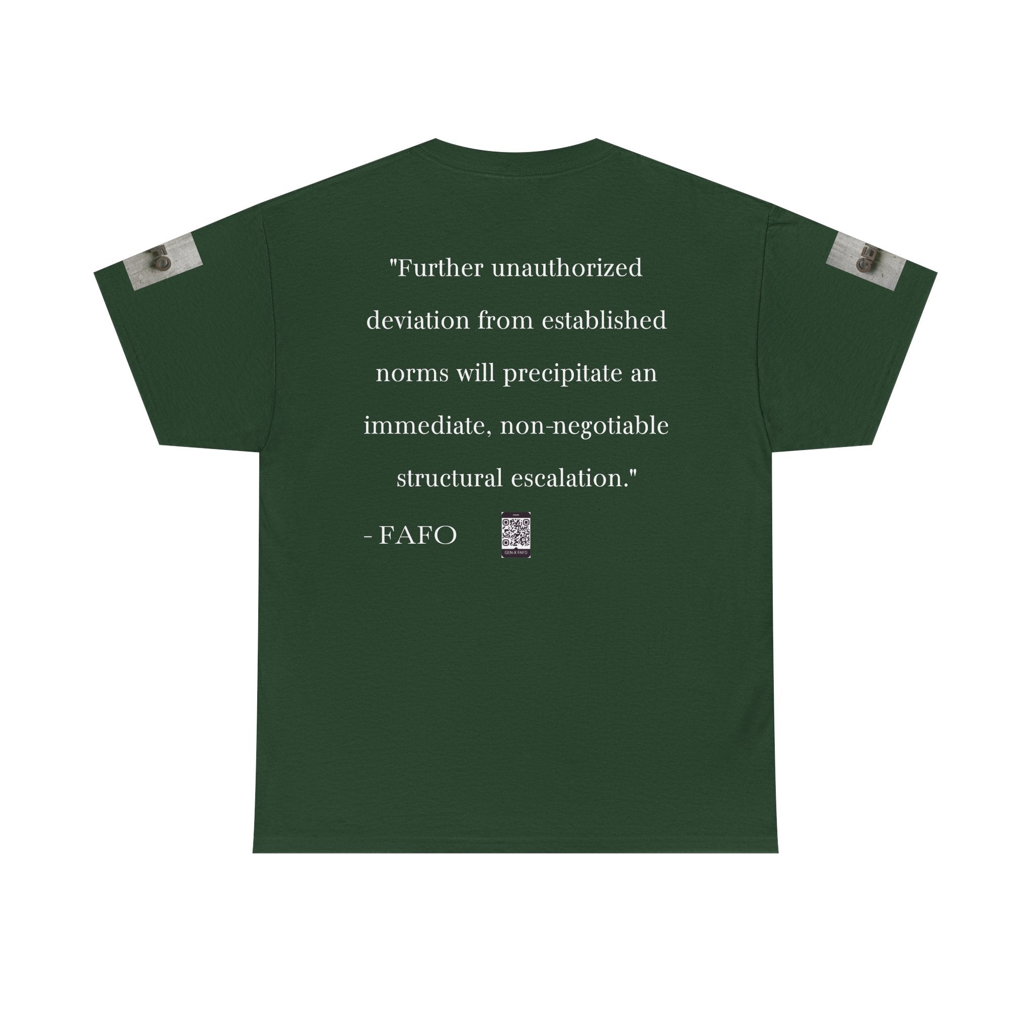 #GXF-001a "Further unauthorized deviation from established norms will precipitate an immediate...