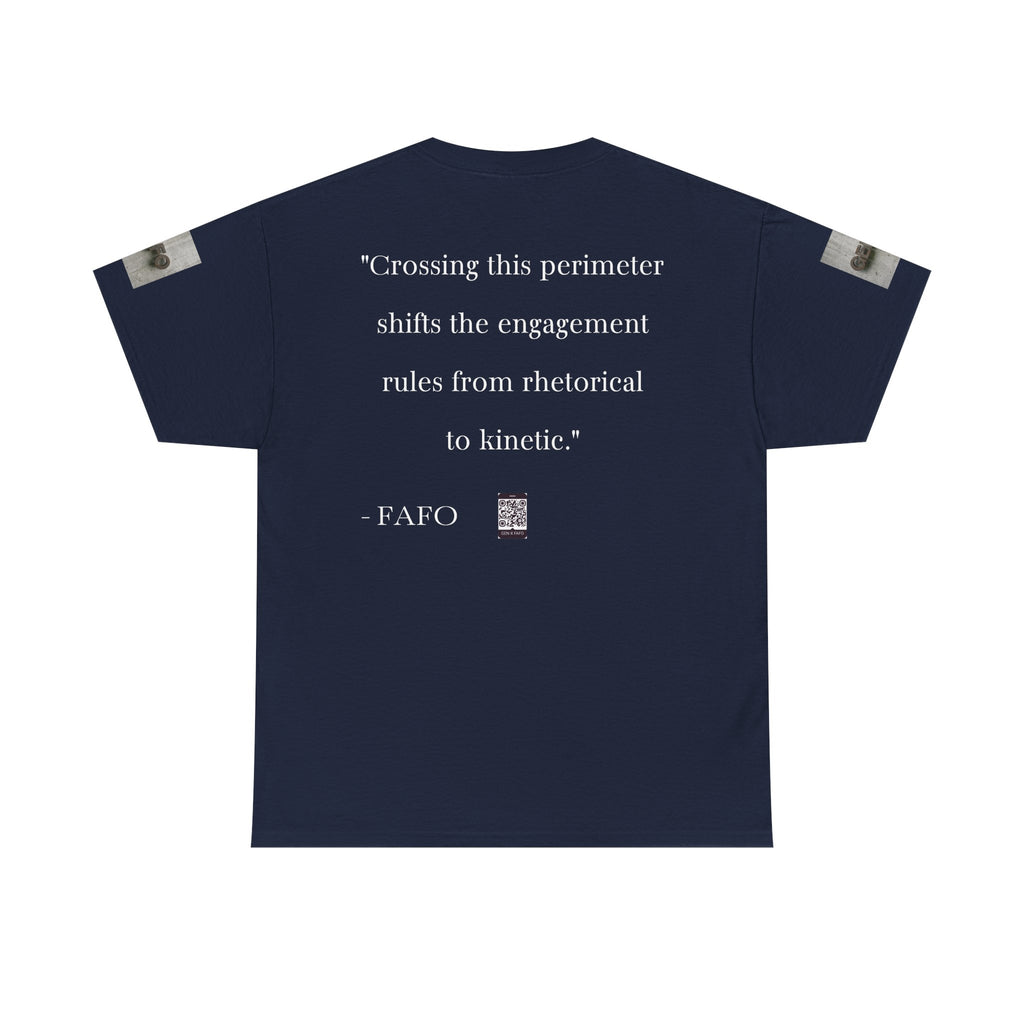 #GXFU-024a "Crossing this perimeter shifts the engagement rules from rhetorical to kinetic."