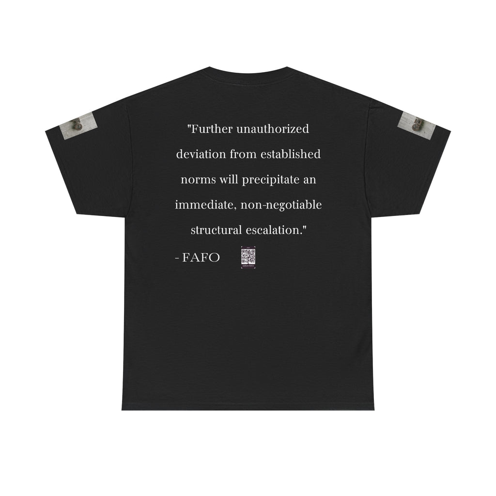#GXF-001a "Further unauthorized deviation from established norms will precipitate an immediate...