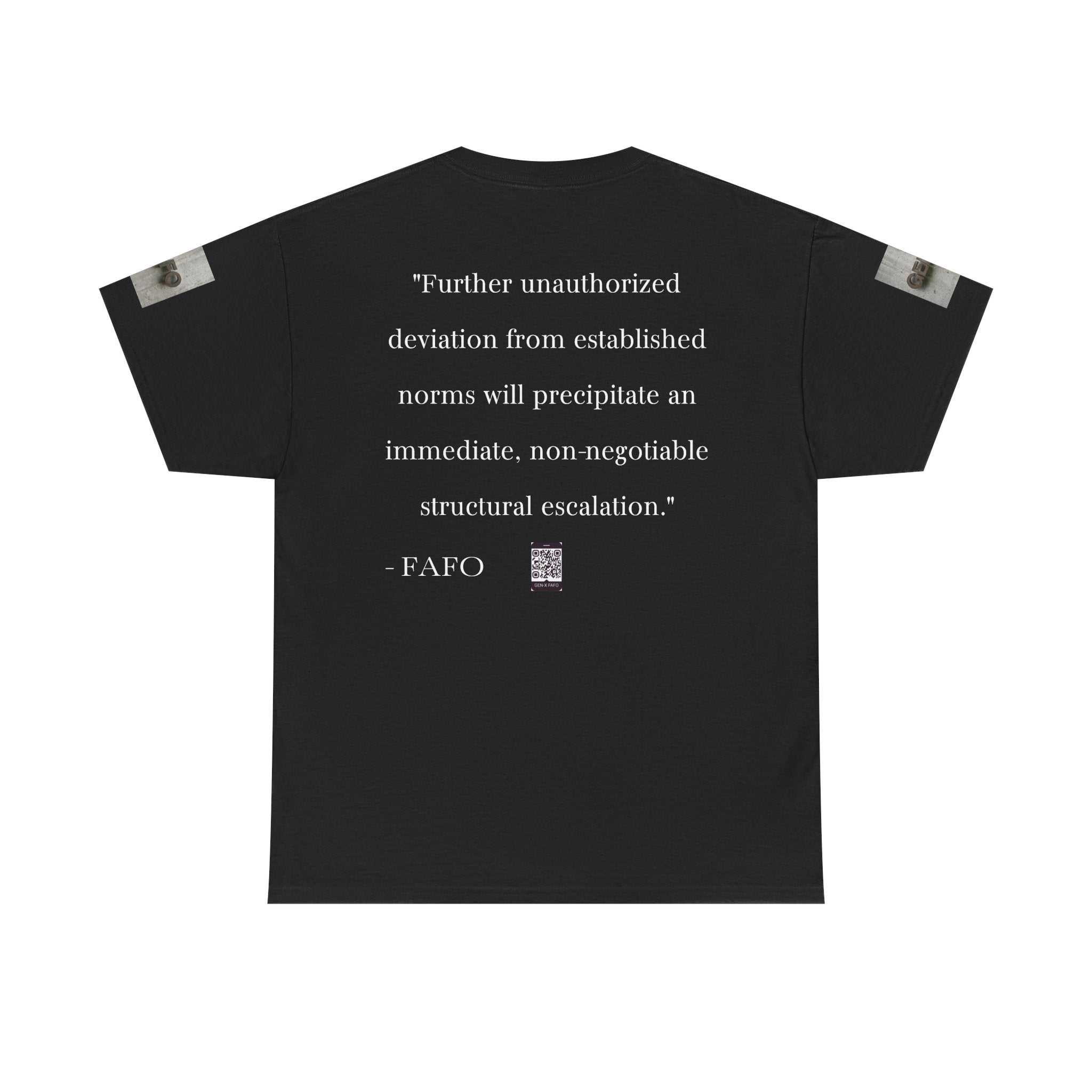 #GXF-001a "Further unauthorized deviation from established norms will precipitate an immediate...