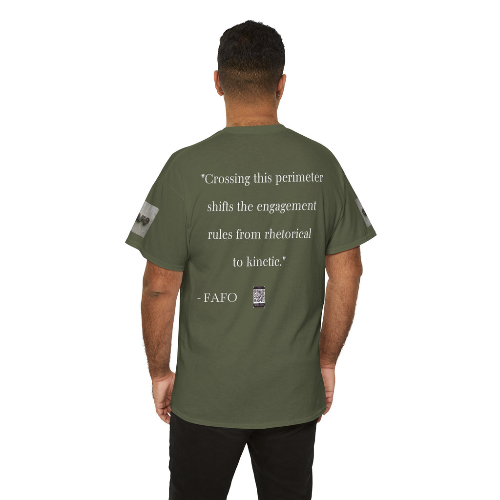 #GXFU-024a "Crossing this perimeter shifts the engagement rules from rhetorical to kinetic."