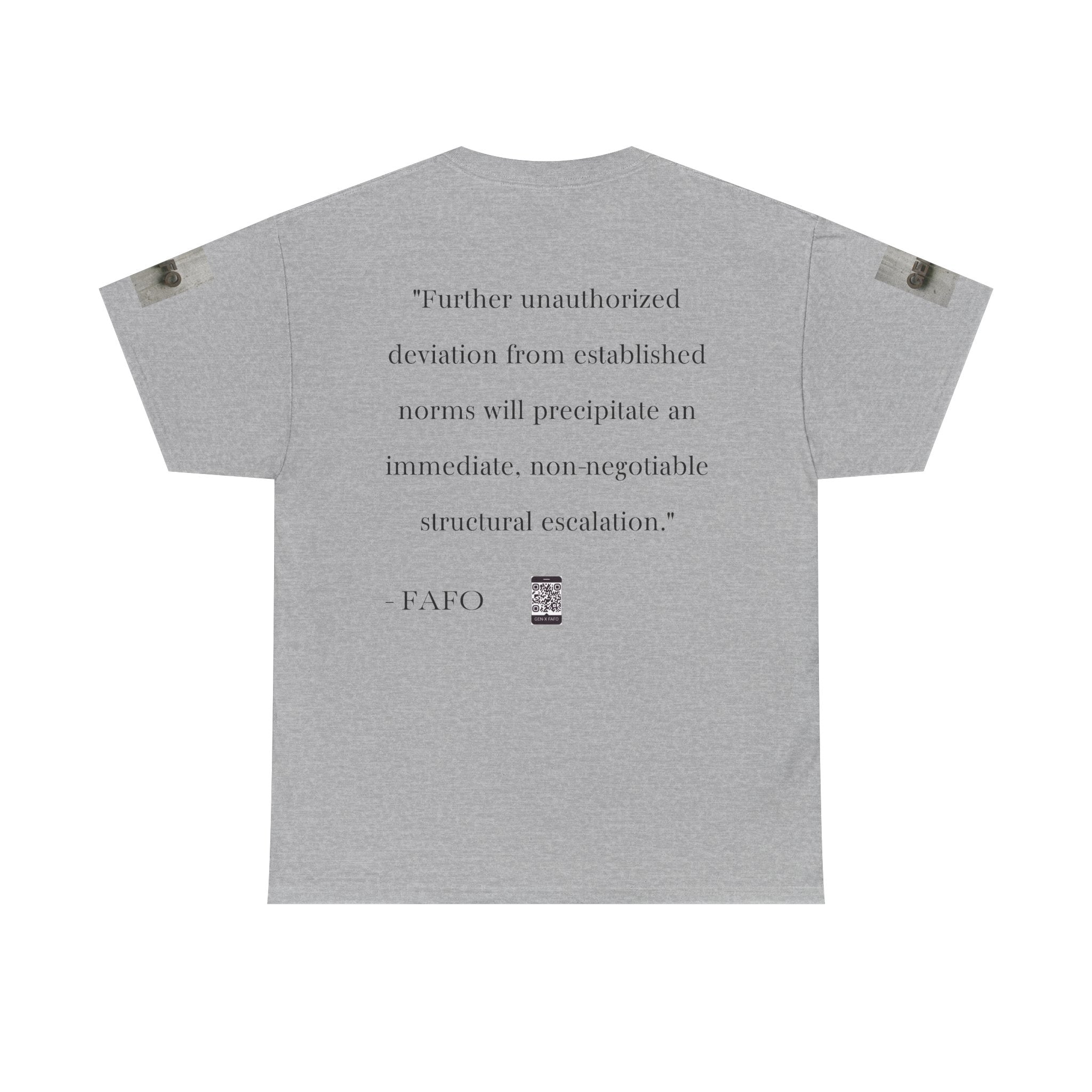 #GXF-001 "Further unauthorized deviation from established norms will precipitate an immediate...