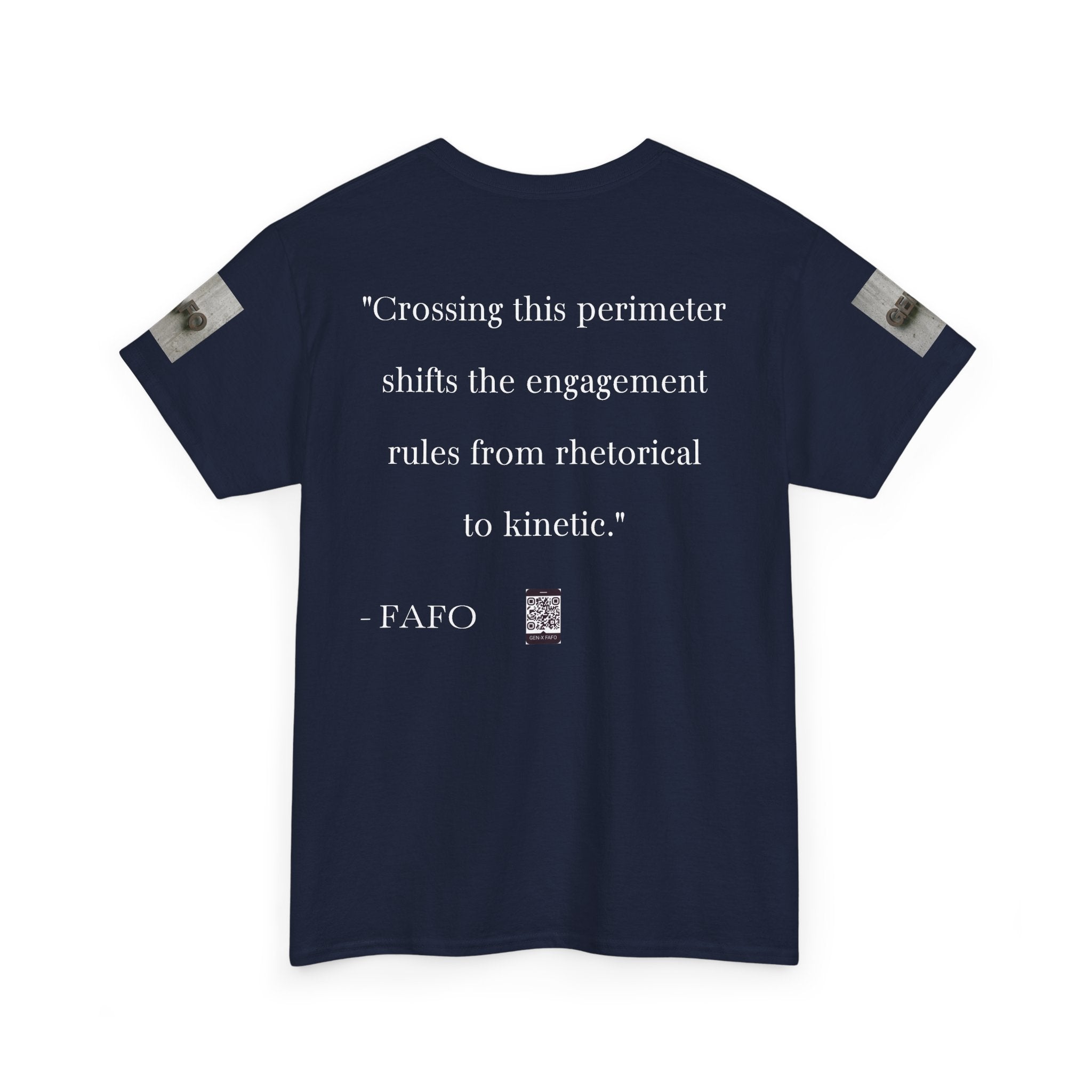 #GXFU-024a "Crossing this perimeter shifts the engagement rules from rhetorical to kinetic."