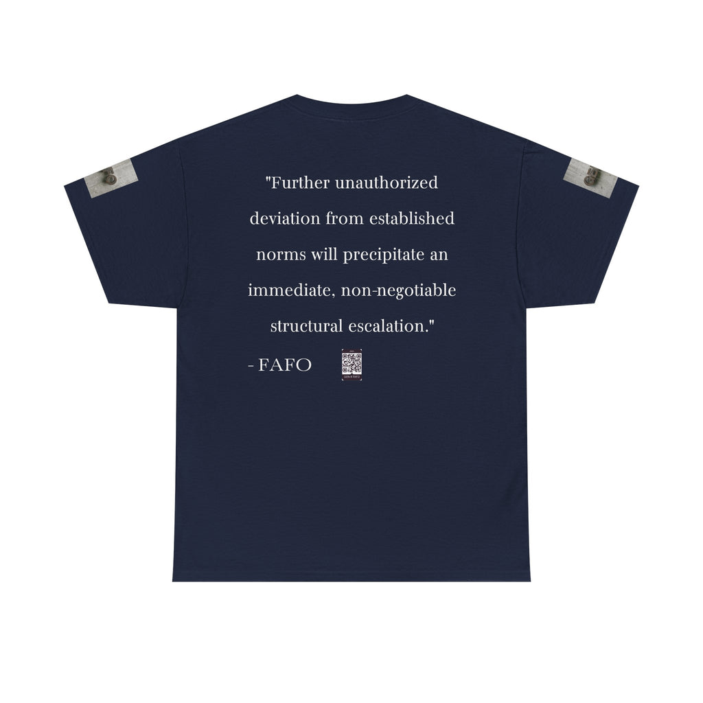 #GXF-001a "Further unauthorized deviation from established norms will precipitate an immediate...