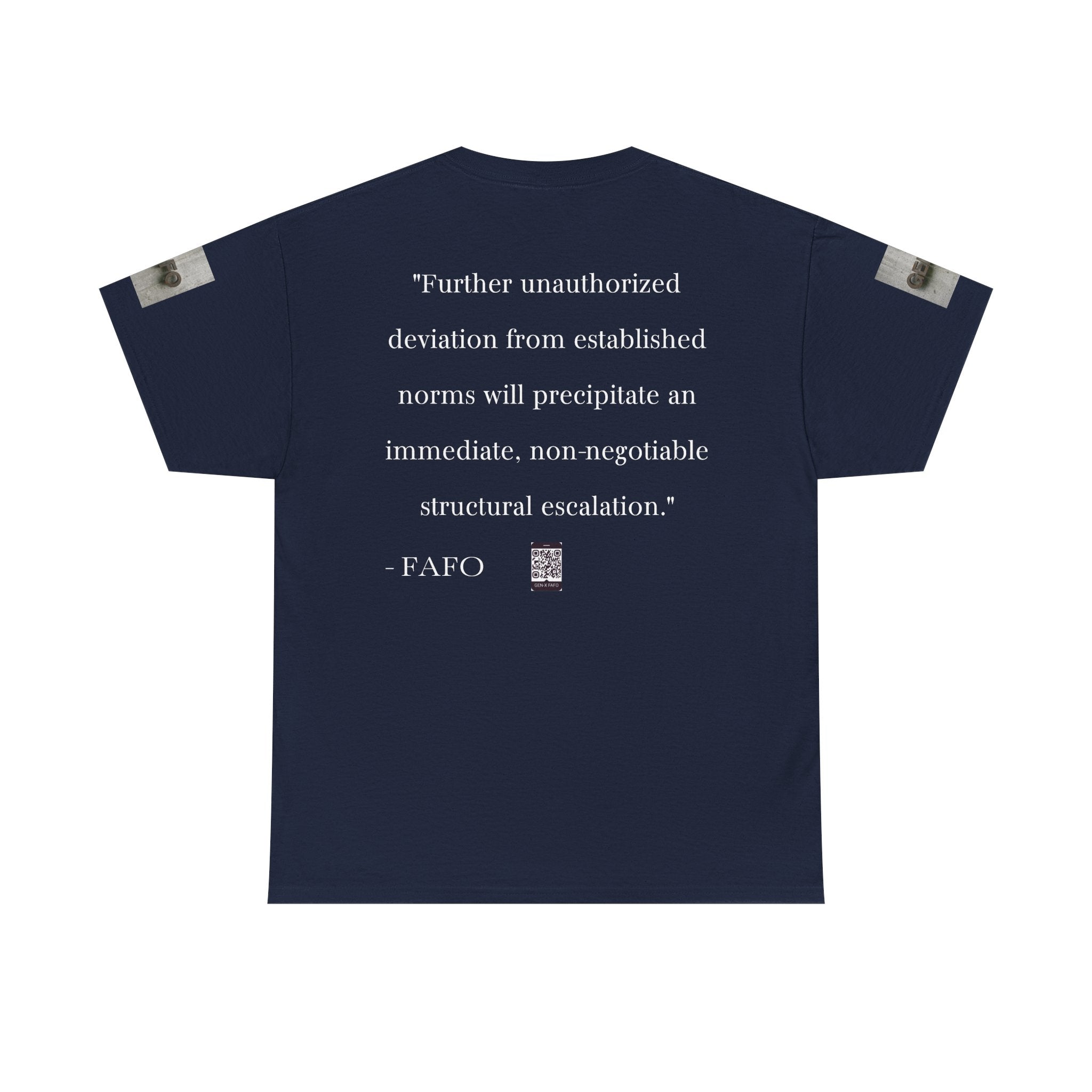 #GXF-001a "Further unauthorized deviation from established norms will precipitate an immediate...