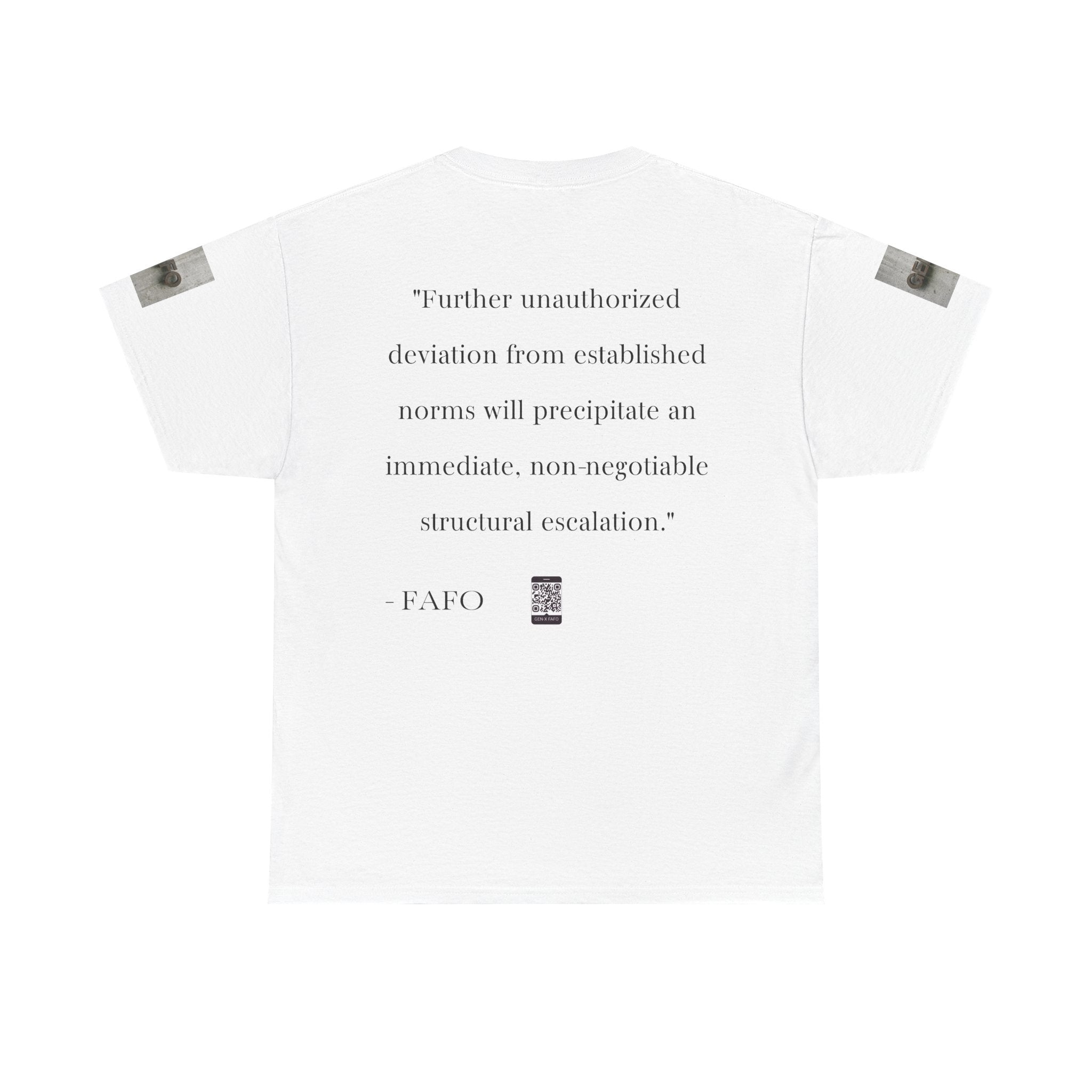#GXF-001 "Further unauthorized deviation from established norms will precipitate an immediate...