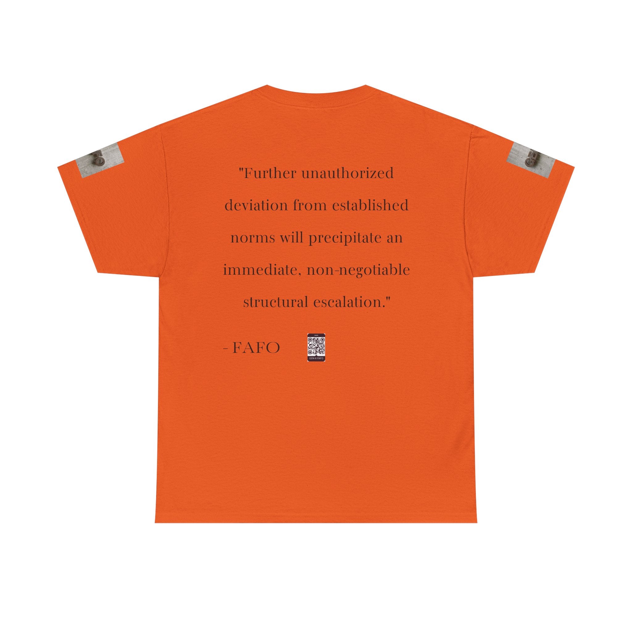 #GXF-001 "Further unauthorized deviation from established norms will precipitate an immediate...