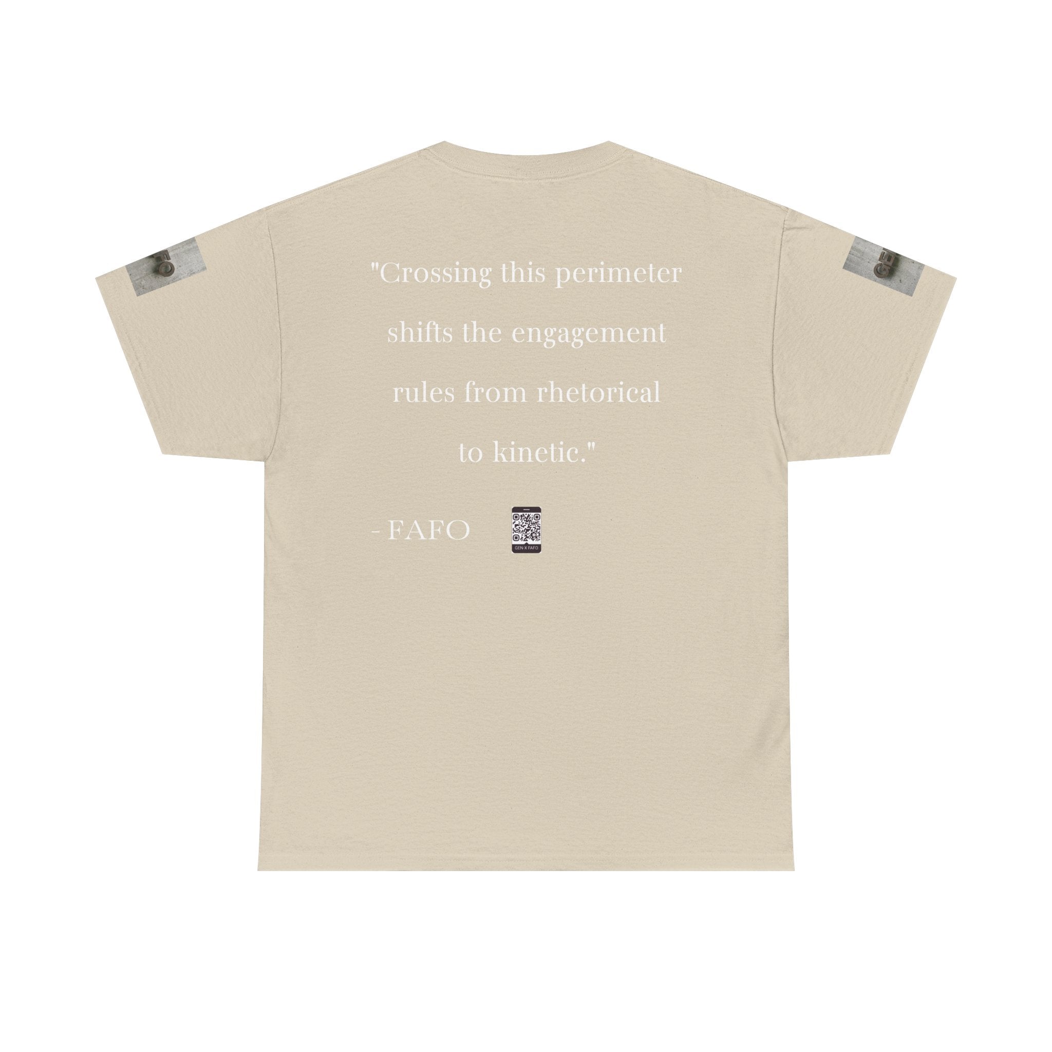 #GXFU-024a "Crossing this perimeter shifts the engagement rules from rhetorical to kinetic."