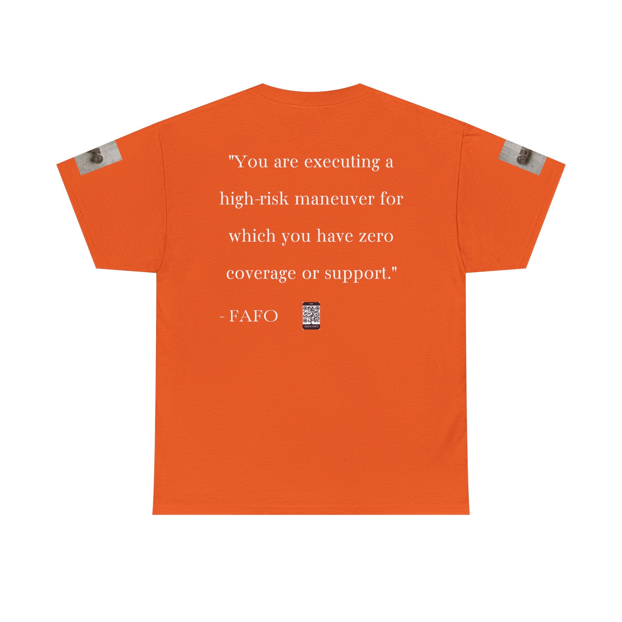 #GXF-023a "You are executing a high-risk maneuver for which you have zero coverage or support."