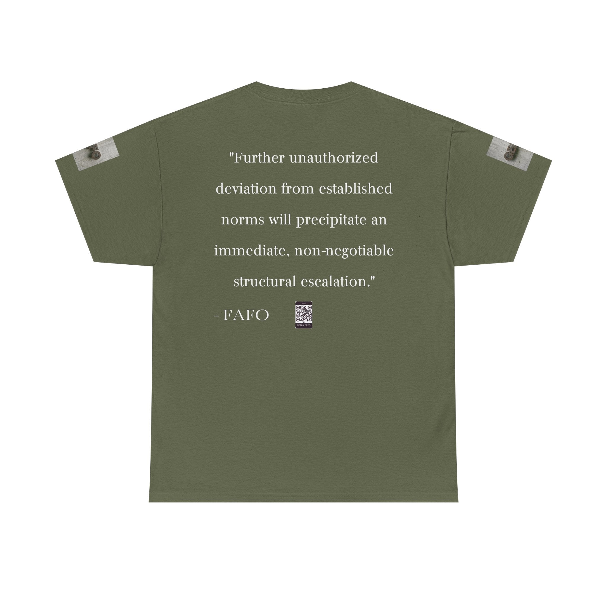 #GXF-001a "Further unauthorized deviation from established norms will precipitate an immediate...