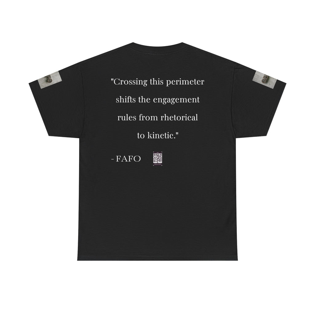 #GXFU-024a "Crossing this perimeter shifts the engagement rules from rhetorical to kinetic."