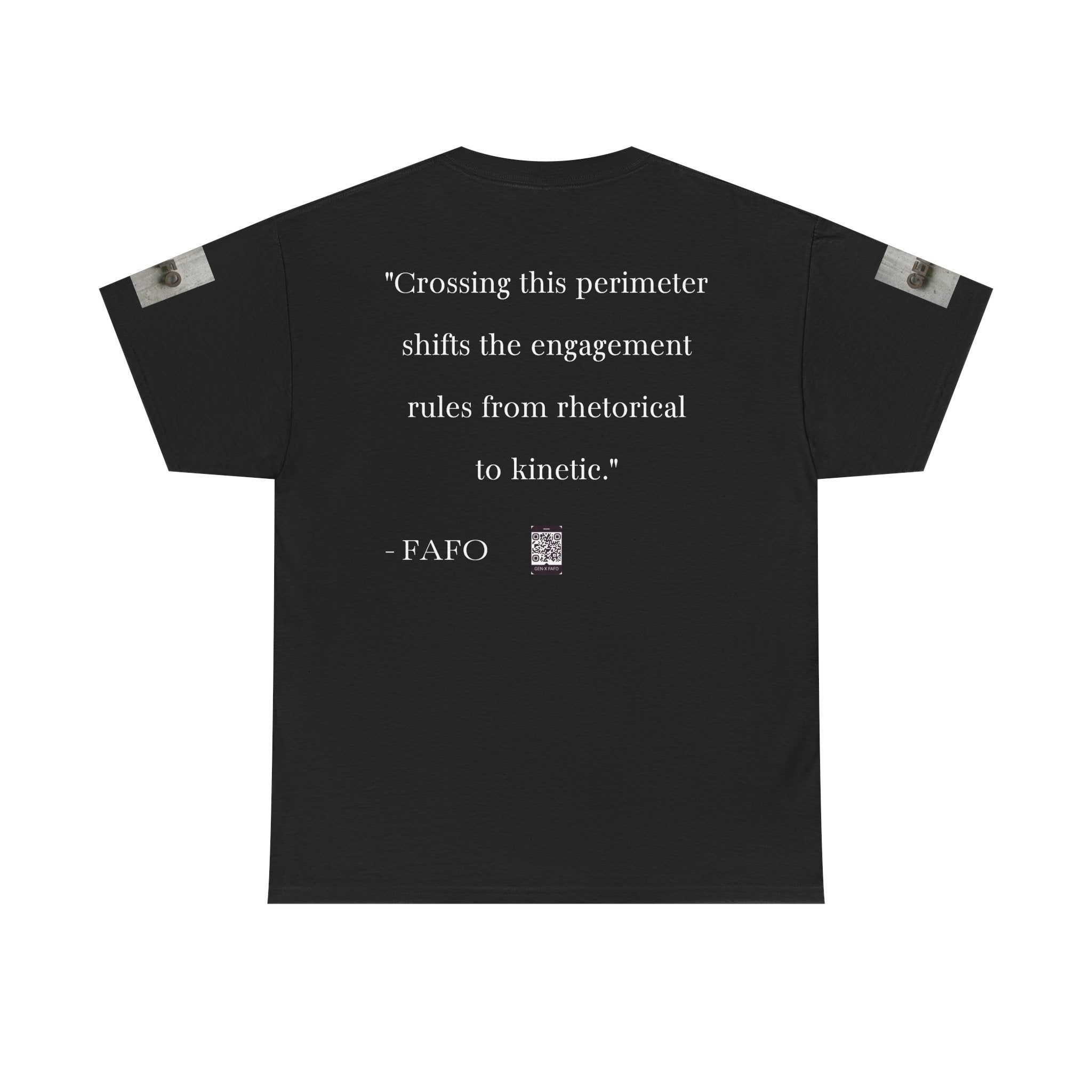 #GXFU-024a "Crossing this perimeter shifts the engagement rules from rhetorical to kinetic."