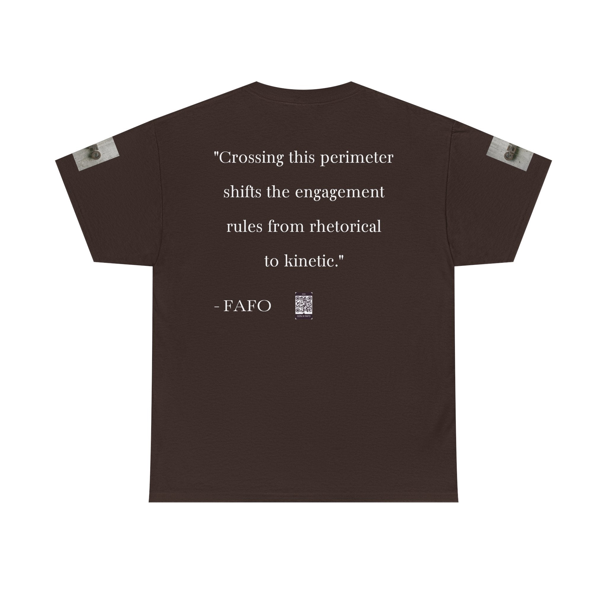 #GXFU-024a "Crossing this perimeter shifts the engagement rules from rhetorical to kinetic."