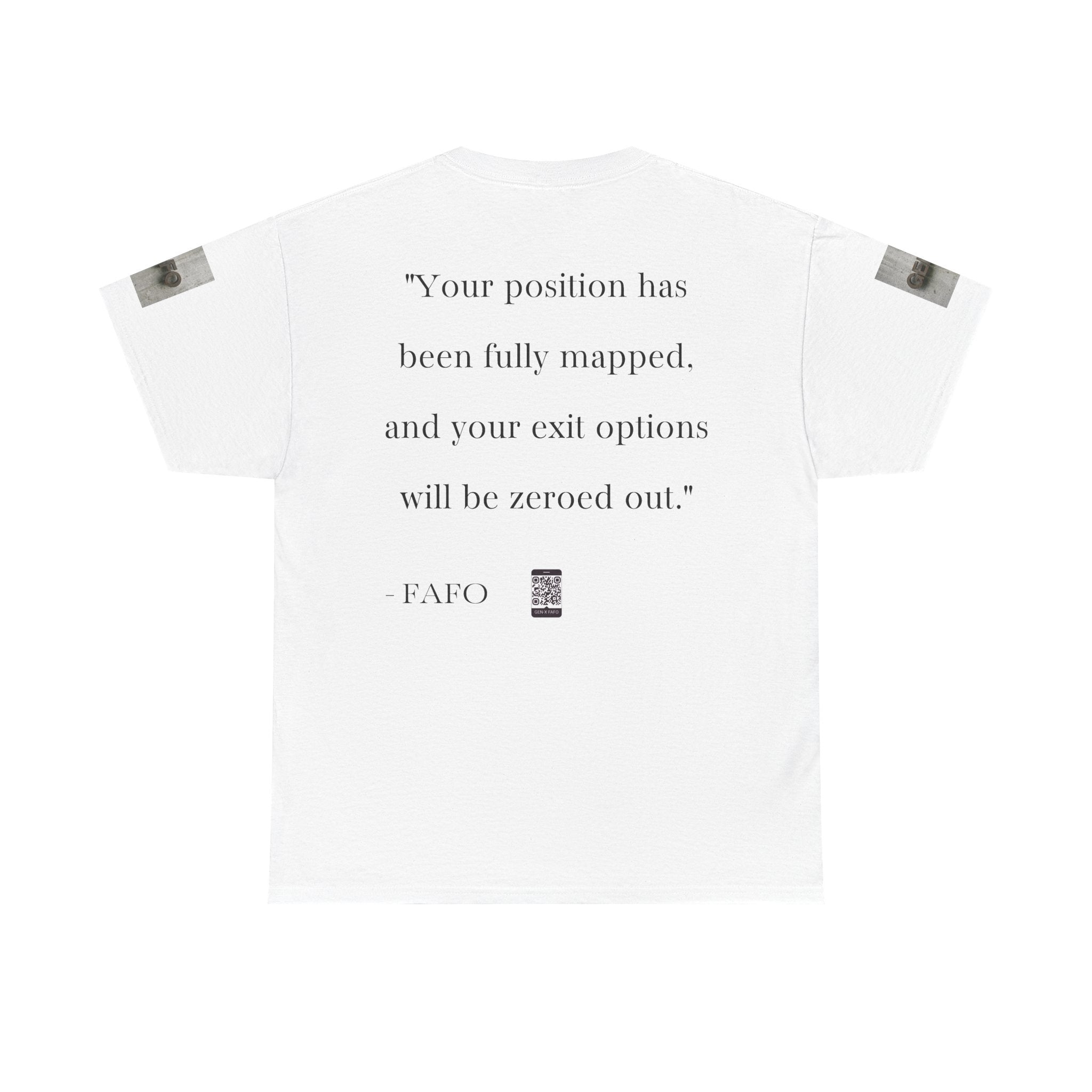 #GXF-027 "Your position has been fully mapped, and your exit options will be zeroed out."