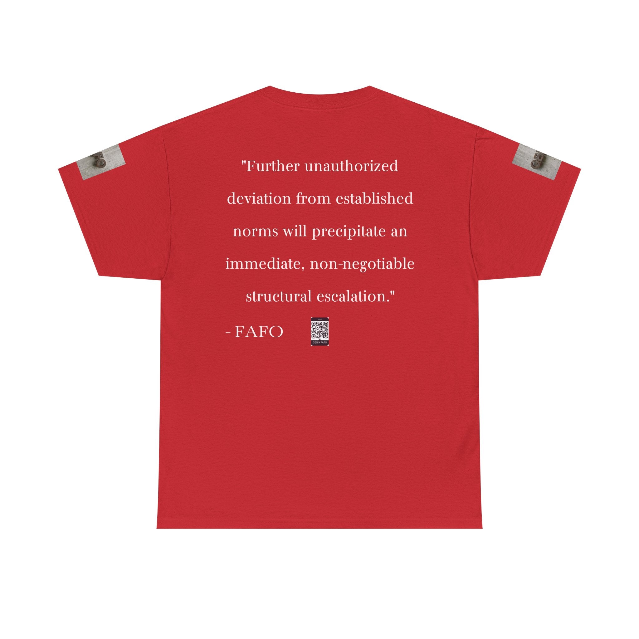#GXF-001a "Further unauthorized deviation from established norms will precipitate an immediate...