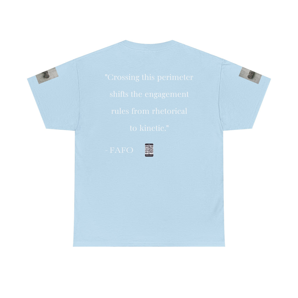 #GXFU-024a "Crossing this perimeter shifts the engagement rules from rhetorical to kinetic."