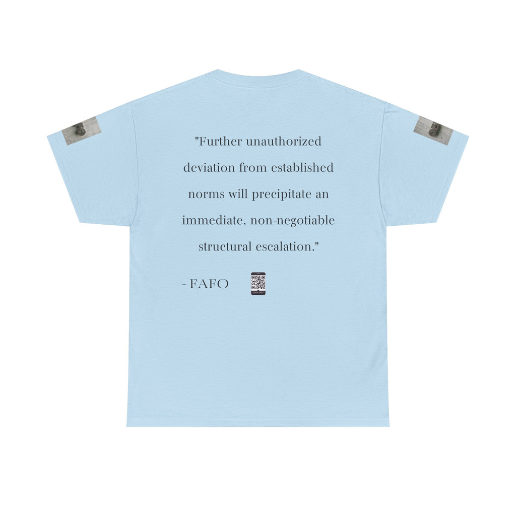 #GXF-001 "Further unauthorized deviation from established norms will precipitate an immediate...