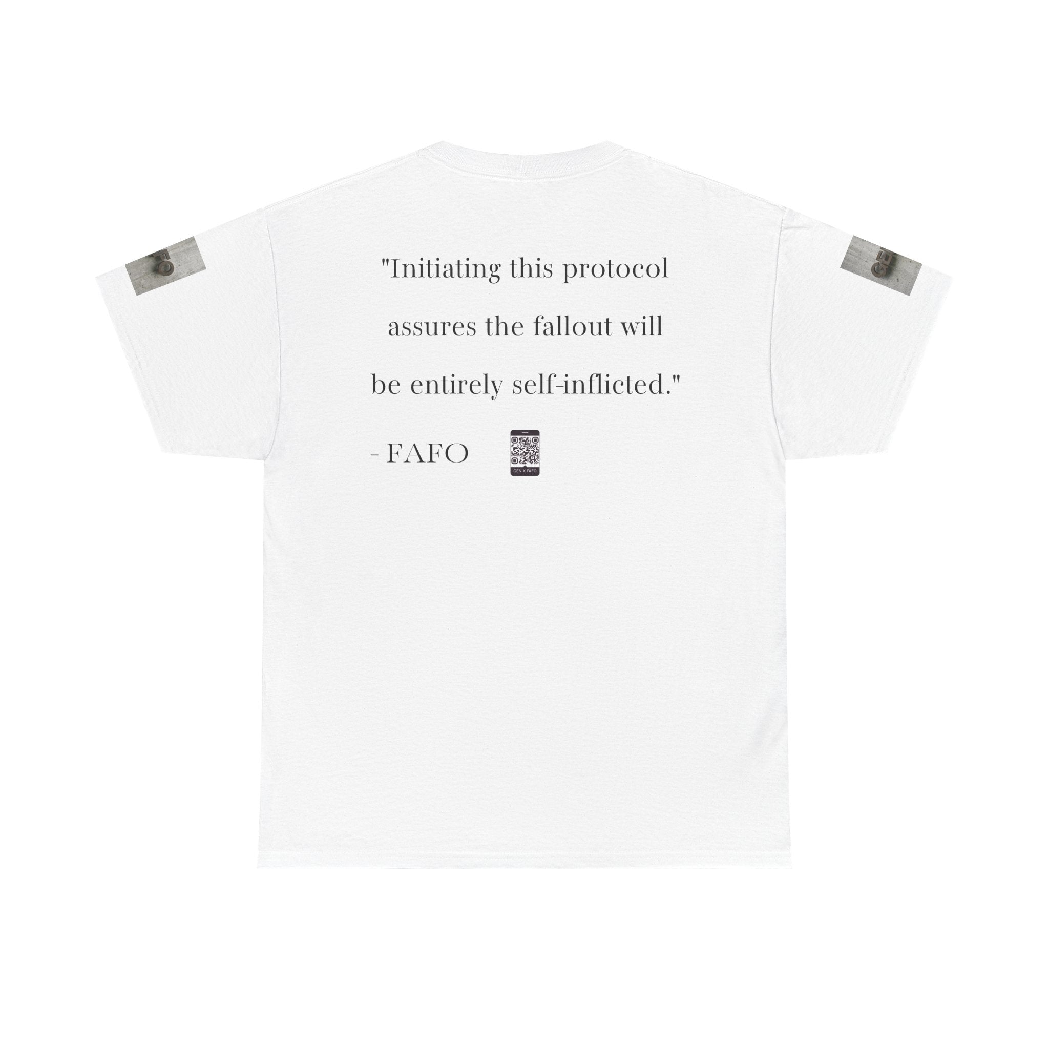 #GXF-028 "Initiating this protocol assures the fallout will be entirely self-inflicted."