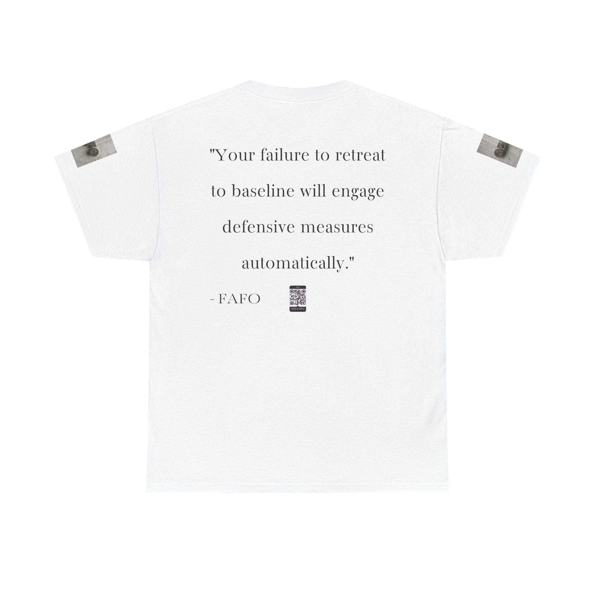 #GXF-005 "Your failure to retreat to baseline will engage defensive measures automatically."